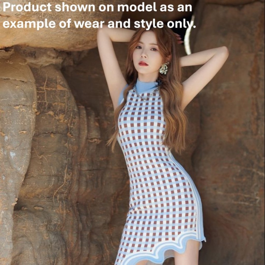 Ph5 Lydia Wavy Asymmetric Dress Blue Multicolor - S — image 5 of 6